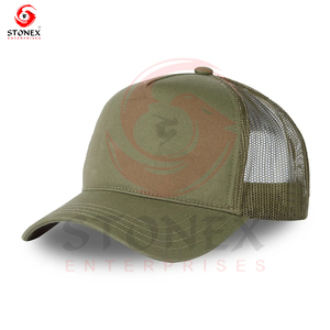 Chapeaux de camionneur sportifs avec logo personnalisé en gros avec tissu à motif personnalisé personnalisé - Product Image 5
