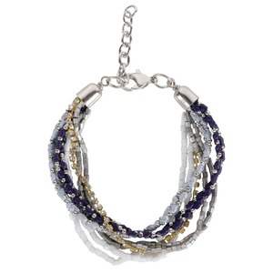 Handmade <b>Braided</b> Metal and <b>Beads</b> Bracelets with Mixed Metal Tones for a Unique Fashion Statement - Product Image 3