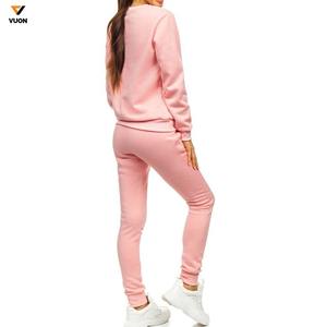 Offre Spéciale Survêtements Femmes Personnalisé À Capuche Ensemble À Manches Longues Ras Du Cou Sweat Polyester Coton Pantalon De Survêtement et Sweat À Capuche Ensemble - Product Image 4