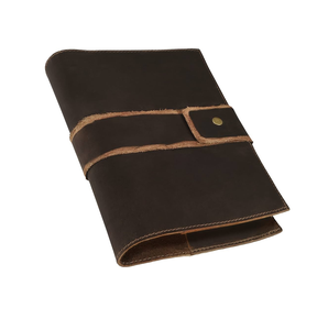 Journal en cuir de qualité standard Couverture de livre faite à la main en cuir Journal personnalisé carnet de croquis fournitures de bureau couverture en cuir - Product Image 5