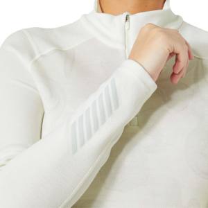 Haut d'entraînement respirant à demi-zip pour femme-Tissu évacuant l'humidité, parfait pour la salle de sport et l'entraînement en plein air - Product Image 3