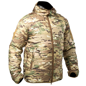 Vente en gros de vestes de chasse en plein air coupe-vent en coton respirant avec capuche isolée personnalisée et imperméable à l'eau - Product Image 3