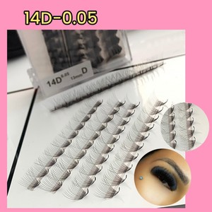 Venta al por mayor de pestañas sueltas de marca blanca Pro Made con base puntiaguda ventiladores prefabricados visón suelto C Curl CC D DD Promade ventiladores sueltos - Product Image 4