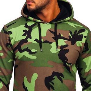 เสื้อสเวตเตอร์สวมหัวเข้ารูปสำหรับผู้ชายดีไซน์ลายพรางมีฮู้ดคอตตอนระบายอากาศเสื้อผ้าแนวสตรีทปักลายแฟชั่นใหม่พื้นฐาน OEM - Product Image 3