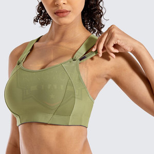 Wholesale Custom Front Logo Simple Women's Sports <b>Bra</b> Fitness Yoga Gym Breathable Eco-Friendly High Quality Spandex/Polyester - Product Image 2