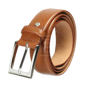 Ceintures en cuir durables fabriquées sur mesure par des professionnels, ceintures en cuir de vachette pleine fleur pour hommes - Product Image 2