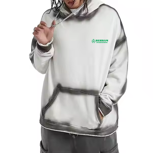 Sweats à capuche pour hommes 100% coton 500 GSM Blank Heavy Weight Hoodies For Man Vintage Sun Faded Pigment Washed Men's Hoodies & sweat-shirts - Product Image 6