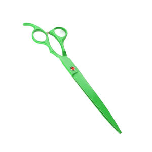 Cuchillas afiladas, tijeras para mascotas, Color verde, 8 pulgadas, tijeras para cortar el pelo de perro para diestros con reposapiés - Product Image 5