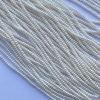 Création de bijoux, perles d'eau douce naturelles blanches et jaunes de 3 mm et 4 mm, qualité AAA, certifiées IGI, perles lisses en forme de bouton, brins de perles