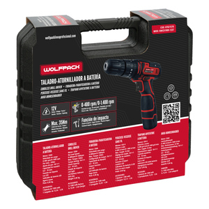 Trapano Avvitatore a Batteria 12V con 2 Velocità e Funzione Martello Batteria da 1300mAh. 35 Nm di coppia. - Product Image 6