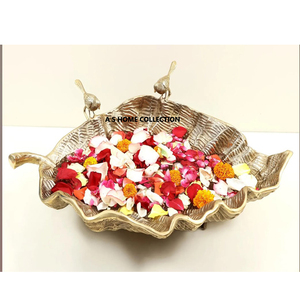 ชุดชามทองเหลืองรูปดอกไม้ที่ทันสมัยสำหรับตกแต่งงานแต่งงานของขวัญต้อนรับเครื่องใช้บนโต๊ะอาหารสุดหรู3ชิ้น - Product Image 4