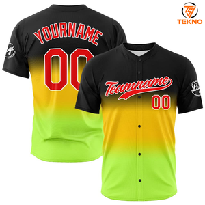 Camisetas de béisbol personalizadas al por mayor, ropa deportiva colorida de estilo informal con servicio OEM, gran oferta, diseño de sublimación, servicio OEM - Product Image 1