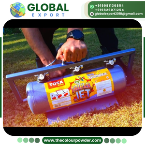 Pistolet à poudre colorée triple jet de haute qualité, 6 kg, non toxique, poudre vibrante, écologique, jetable, logo personnalisé pour la révélation de sexe - Product Image 2