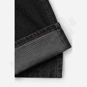 กางเกงยีนส์ทรงตรงแบบปะติดปะต่อสไตล์เรโทรสำหรับผู้ชาย รุ่นคัสตอม ฮายสตรีท ปี 2026 สำหรับฤดูร้อน/ฤดูหนาว ซักได้ ติดกระดุม ล้างสีแบบสโตนวอช สไตล์วินเทจ - Product Image 6