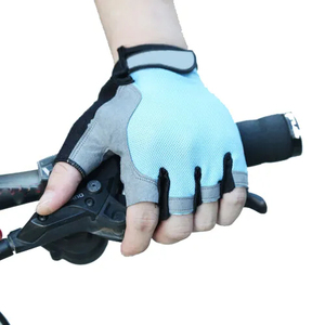 Gants de cyclisme demi-doigts de haute qualité fabriqués aux États-Unis avec logo personnalisé Gants de gymnastique en maille respirante à prise solide antidérapante multicolore - Product Image 2