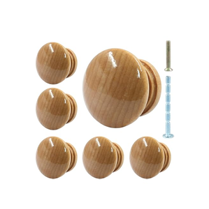 Bouton en bois de manguier Boutons de tiroir de meuble Poignée de tiroir de bureau et boutons Boutons en bois pour armoire - Product Image 4