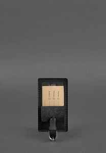 Étiquettes de bagages en cuir avec carte d'identité nominative pour LLT-0075B de voyage - Product Image 4