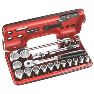 ชุดบล็อกขันน็อตเฟาคอม 1/2 นิ้ว แบบสี่เหลี่ยม 12 จุด - Product Image 1