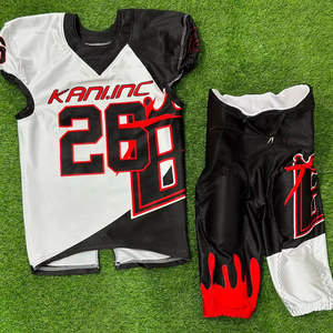 Ropa deportiva, uniforme de fútbol americano de color sólido, uniforme de fútbol americano hecho a medida de secado rápido - Product Image 1