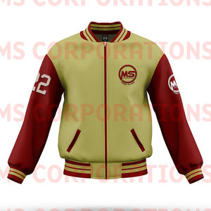 เสื้อแจ็กเก็ตมีฮู้ดสำหรับผู้ชายเครื่องแบบเบสบอลวิทยาลัยปักโลโก้ได้ตามต้องการใส่ได้ทั้งชายและหญิง - Product Image 5