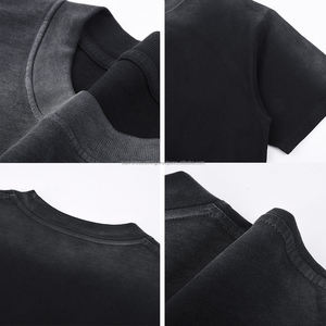 T-shirt en jersey de coton épais pour homme Sialverse, délavé vintage, effet soleil, coupe ample, qualité supérieure, vêtements décontractés pour homme, streetwear - Product Image 5