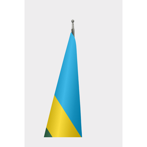 Rwanda Official Indoor <b>Flag</b> Custom 3x5ft Desk <b>Flag</b> Digital Printed Cotton Aluminum <b>Pole</b> Versatile Display Silk Plastic Polyester - Product Image 3