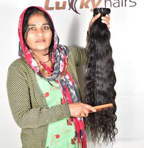 Extensiones de Cabello Natural Ondulado 100%, Cabello Humano Virgen Remy sin Procesar, Máquina de Doble Trama, Venta Al por Mayor - Product Image 5