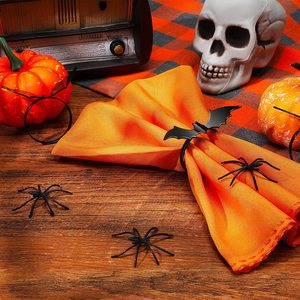 Anillo de servilletas personalizado para Halloween, decoraciones para interior, mesa de comedor, artículos de decoración - Product Image 4