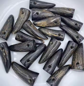 ชุดแว่นตาฮอร์นสำหรับเสื้อสูทเสื้อโค้ท15มม. 20มม. สีดำกระดุมกระดุมกระดุมเขาควายแท้จากงานฝีมือเสี้ยว - Product Image 3