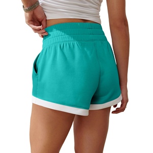 Streetwear <b>Womens</b> <b>Shorts</b> Custom Embroidery Logo New Cotton Plain <b>Shorts</b> For <b>Women</b> - Product Image 4