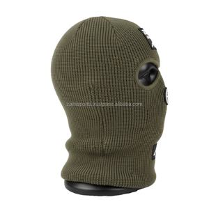 บาลาคลาวาผู้หญิงพรีเมียม 320 GSM ผ้าริบเนื้อนุ่ม สีน้ำเงิน แต่งกระดุม ช่องตาแบบมีรู ปักโลโก้ตามสั่ง สำหรับผู้หญิง - Product Image 3