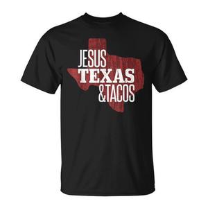 <b>Jesus</b> Texas Tacos 2025 Religious State T-<b>Shirt</b> Show Your Love for Texas Premium Promotional Clothing - Product Image 1