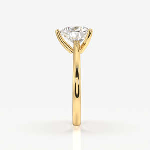 Anillo de Compromiso Clásico Solitario con Diamante Moissanita en Oro de 18K con Corte Corazón, Hermosa Alianza de Boda - Product Image 5