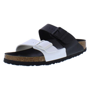 Zapatos Birkenstock Arizona Split Narrow Unisex Color: Negro/Blanco 100% Auténticos - Product Image 1