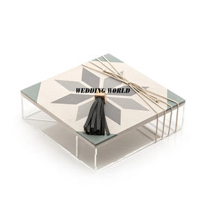 Boîte à bonbons en acrylique de luxe faite à la main meilleure vente boîte à bonbons fantaisie de créateur classique élégante en gros boîte à chocolat en acrylique - Product Image 1