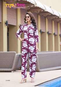 Nuevo Conjunto de Tela de Rayón Ligera, Top de Manga Larga y Pantalón, Ropa Formal Moderna y Lista para Usar, Envío Rápido - Product Image 5