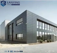Bâtiment d'usine à structure métallique de grande envergure, atelier en acier au design 3D moderne avec solution de consolidation inter-catégories