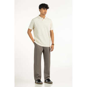 Salt Regular Fit Anti-Wrinkle Embroidered <b>White</b> for Short Sleeve Solid <b>Golf</b> MN-PSH-SS26-021-A Summer - Product Image 3