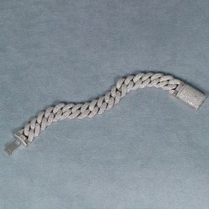 High Quality Silver <b>Bracelet</b> for 15mm <b>Man</b> Handmade Fine Jewelry Adjustable Cuban Link Chain <b>Bracelet</b> 925 Sterling Silver - Product Image 2