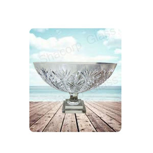 ออกแบบใหม่คุณภาพดีที่สุดตกแต่งชามแก้วเชิงเทียนงานแต่งงานคริสตัลเทียน - Product Image 5