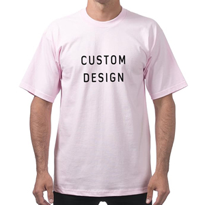 Camiseta informal de algodón 220 GSM 100% para hombre, camiseta en blanco de talla grande de punto personalizada de alta calidad, camiseta transpirable de manga corta de peso pesado - Product Image 5