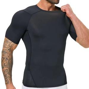 Camiseta Deportiva de Compresión Transpirable de Alta Calidad para Hombre, Manga Corta, para Correr, Gimnasio, Deportes, Fitness, Entrenamiento, Protección contra Rozaduras - Product Image 1