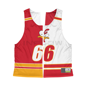 Vêtements de sport d'équipe de qualité supérieure maillot de crosse et short uniformes imprimés sublimés uniforme de football américain à séchage rapide Pinnies - Product Image 5