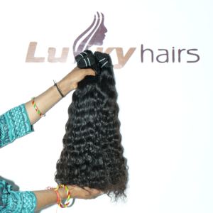 Extensiones de cabello humano de trama doble rizado negro natural vietnamita estilo de onda recta con cabello crudo de color natural - Product Image 6