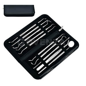 Kit de Examen Dental Portátil de 10 Piezas, Espejo Dental de Acero Inoxidable, Sonda, Raspador, Instrumentos para el Cuidado Dental - Product Image 4