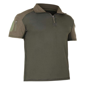 T-shirt à manches courtes tactique léger pour homme avec fermeture à glissière Quick Dry Outdoor Fitness Adventure OEM Supply - Product Image 1