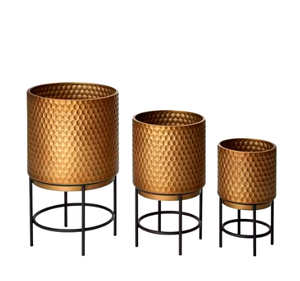 Collections impressionnantes exigeant des jardinières hautement décoratives pour les jardinières de stockage de plantes de maisons de luxe avec support en fil métallique - Product Image 2