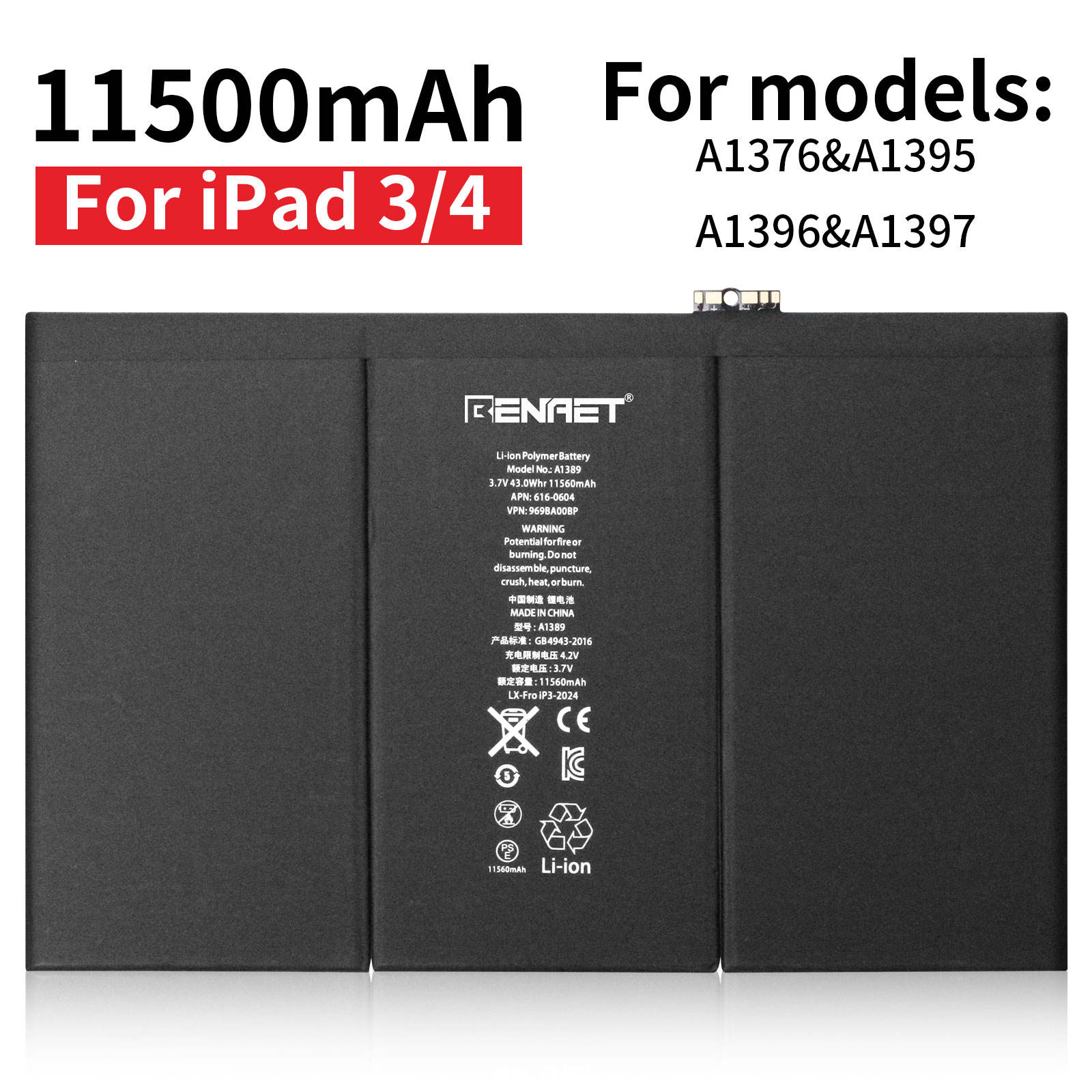For ipad 3/4