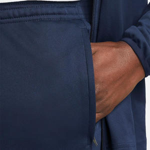 Ropa de entrenamiento para hombre de invierno al por mayor, sudaderas con capucha de manga larga, chándales con cremallera, conjunto de colores sólidos de talla grande, logotipo personalizado - Product Image 6