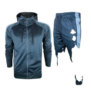 Chándal unisex para hombre de corte regular con capucha Tech Fleece poliéster/algodón, chándal con logotipo personalizado lateral para correr transpirable - Product Image 1